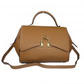 Hermes Stirrup bag 8850 Ladies Lambskin Coffee