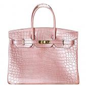 Hermes Birkin 35 Crocodile Rose Dragee 608058