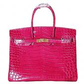 Hermes Birkin 35 Crocodile Rose Tyrien 608060