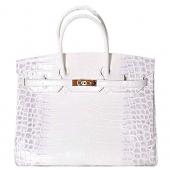 Hermes Birkin 35 Crocodile White 608064