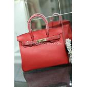 Hermes Birkin Handbag Red