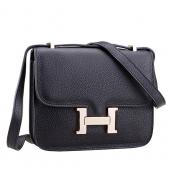 Cheap Hermes Constance Black with Golden Buckle