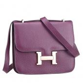 Hermes Constance Plum with Golden Buckle