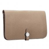 Hermes Dogon Wallet Taupe  18926636 Replica