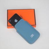 Hermes  bags H-2 Phone Case Cow Leather Blue