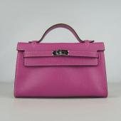 Hermes Clutches H008 Cow Leather Pink Handbag