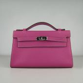 Cheap Hermes Clutches H008 Cow Leather Pink Handbag Replica