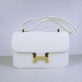 Replica Hermes Constance H020 Cow Leather White