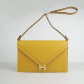 Cheap Hermes  bags H021 Ladies Cow Leather Yellow