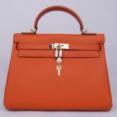 Hermes Kelly H1043 Ladies 2way Orange Bag