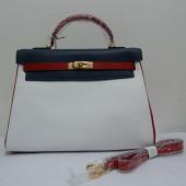 Hermes Kelly H1043 Ladies Cow Leather Red Bag