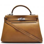 Hermes Original leather H1043 Ladies Cow Leather Coffee Replica