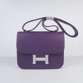 Hermes Constance H107 Cross Body Bag Purple Replica