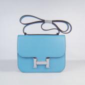 Hermes Constance H107 Ladies Cow Leather Blue