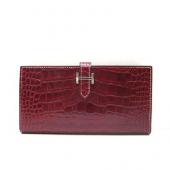 Cheap Hermes Wallet H1114 Wallet Crocodile Red