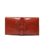 Cheap Hermes Wallet H1115 Wallet Crocodile Replica HM02221