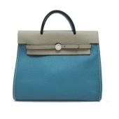 Hermes Herbag H1190S Ladies Cow Leather Grey