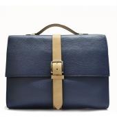 Cheap Hermes Briefcases H2048 Unisex Cow Leather Blue