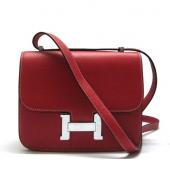 Hermes Constance H2098 Cross Body Bag Red