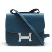 Hermes Constance H2098 Ladies Cross Body Bag Blue