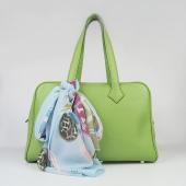 Hermes Bowling H2802 Ladies Lambskin Green Bag Replica