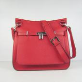 Hermes Jypsiere H6508 Cow Leather Red Bag