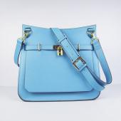 Hermes Jypsiere H6508 Ladies Cow Leather Blue