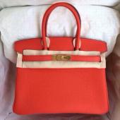 Hermes Handbag Handbag Orange