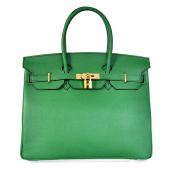 Hermes Original leather HB35 Ladies Lambskin Green