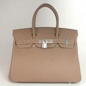 Hermes Original leather HB35 Ladies Lambskin Grey