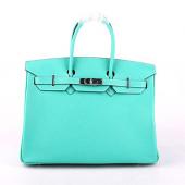 Cheap Hermes Original leather HB35 Ladies Lambskin Green