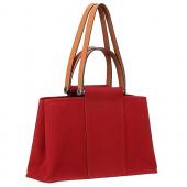 Hermes Herbag Tote Dark Red