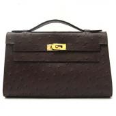 Hermes Clutches HK22 Ladies Briefcase Coffee Handbag