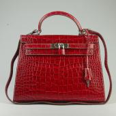 Hermes Kelly HK32 2way Crocodile Handbag