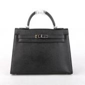 Cheap Hermes Original leather HK32 Ladies Black Handbag