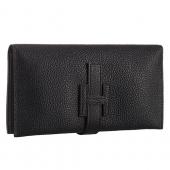 Hermes Jige Clutch Black 18926961