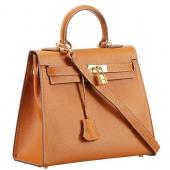 Hermes Kelly 28 Tan 608162 Replica