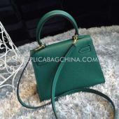 Hermes Kelly Calfskin Green