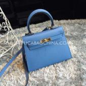 Hermes Kelly Blue Handbag