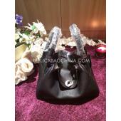 Hermes Lindy Leather Black Bag