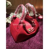 Hermes Lindy Leather Red Handbag