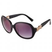 Cheap Hermes Oversized Round Frame Black Sunglasses 308097