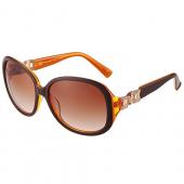 Replica Hermes Oversized Round Frame Brown Sunglasses 308099