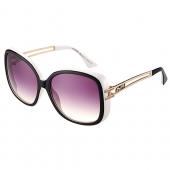 Hermes Studded Carriage Detail White Frame Sunglasses  308096