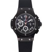 Hublot Big Bang Black Strap Black Dial Watch Replica