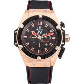 Replica Hublot Big Bang King Power Formula 1 Gold Case Black Dial 622249