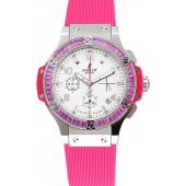 Hublot Big Bang Tutti Frutti Pink Strap White Dial