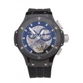 Hublot King Power Tourbillon Black Strap Black Dial