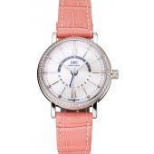 IWC Portofino Day And Night White Dial Stainless Steel Case Pink Leather Strap