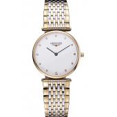 Longines La Grande Classique Two Tone Band White Dial Diamond Markers Homme  622101